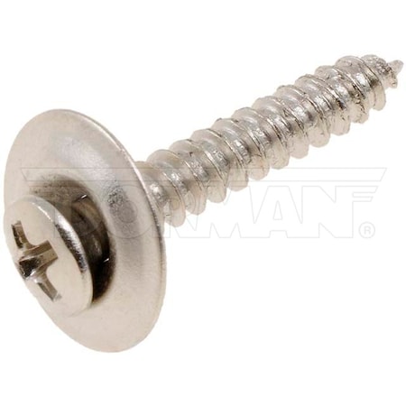 Motormite Trim Screw-Chrome Sems Head-8-18 X 1 In, 45581 45581